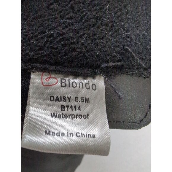 Blondo Daisy Ankle Boot Women 6.5 Black Waterproof Quilted Puffer Winter Outdoor - Picture 10 of 12